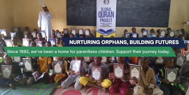 Grade 9 orphans in classroom